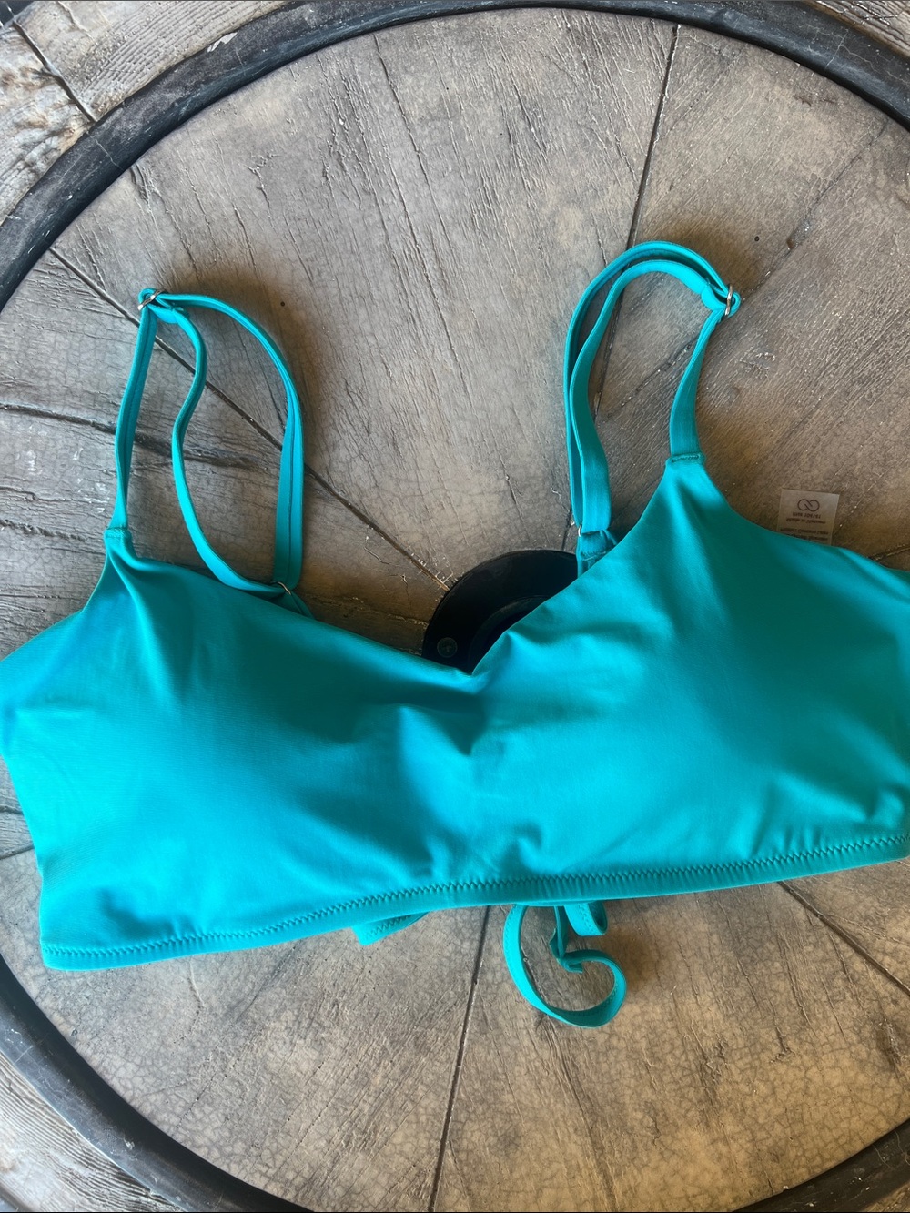 CALIA by Carrie Underwood Teal Bralette Swim Top Large